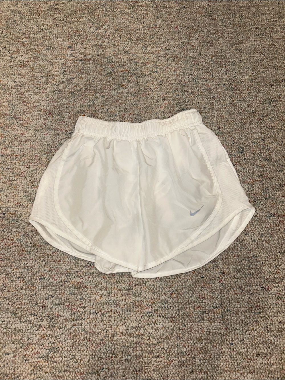 Nike White Women's Athletic Running Shorts